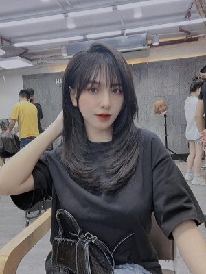 MMlive chiêm ngưỡng nhan sắc bạn gái Hoàng Đức hot girl Nguyễn Gia Hân 2 Cô nàng có gương mặt trong sáng và sắc sảo