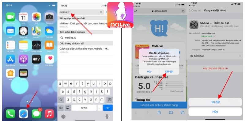 Trải nghiệm ứng dụng MMLive IOS trên iPhone